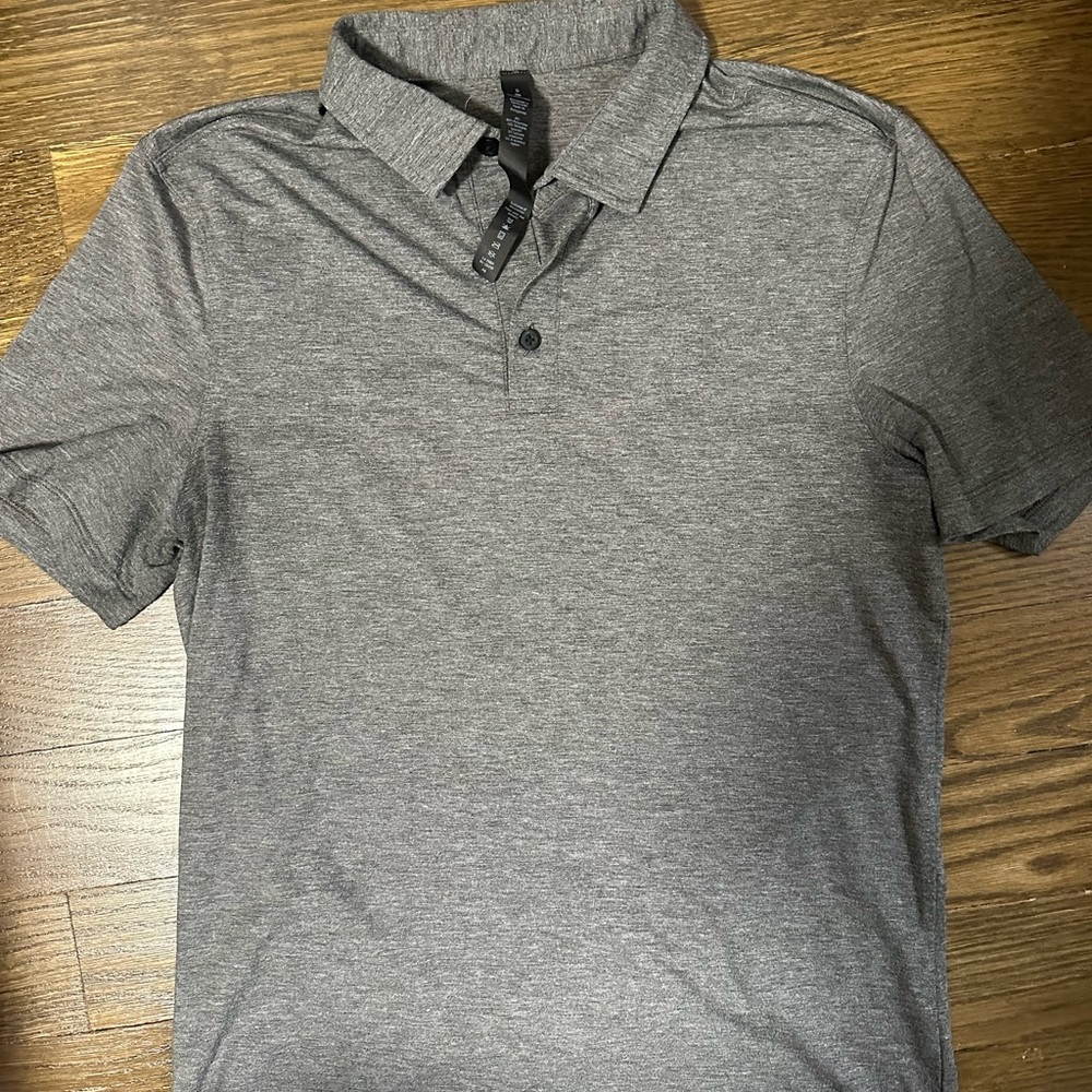 Lululemon Heather grey polo
